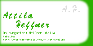 attila heffner business card